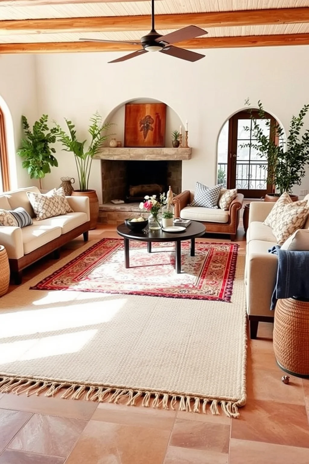 12. Layered Rugs