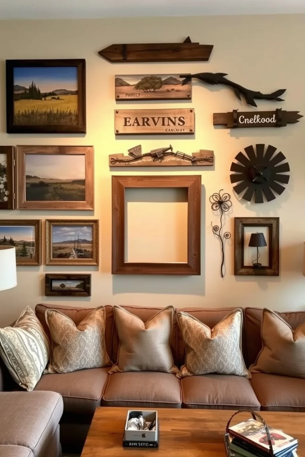 12. Rustic Wall Art