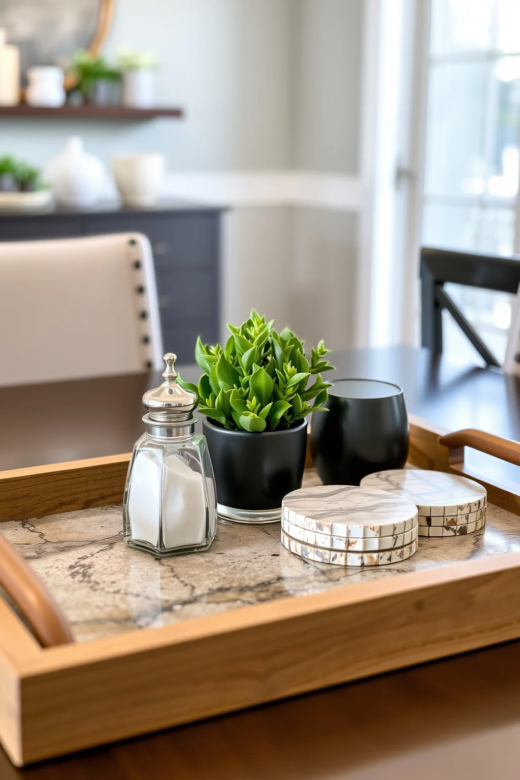 12. Use Decorative Trays for Clutter Control