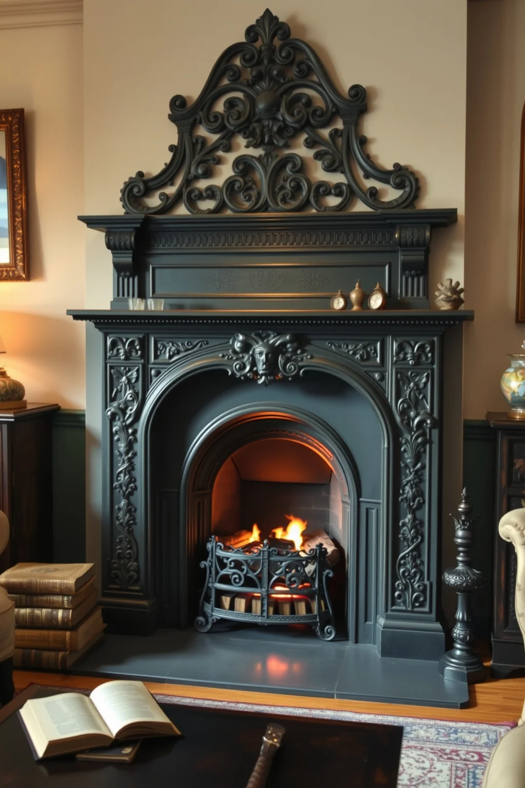 12. Vintage Fireplace