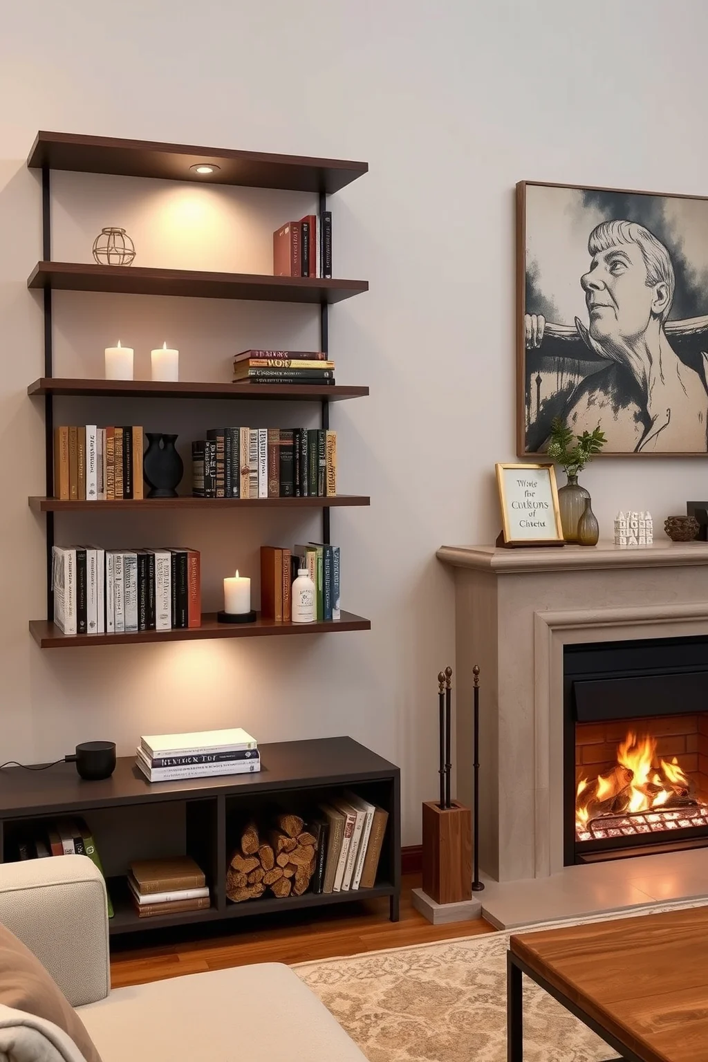 12. Wall-Mounted Shelves