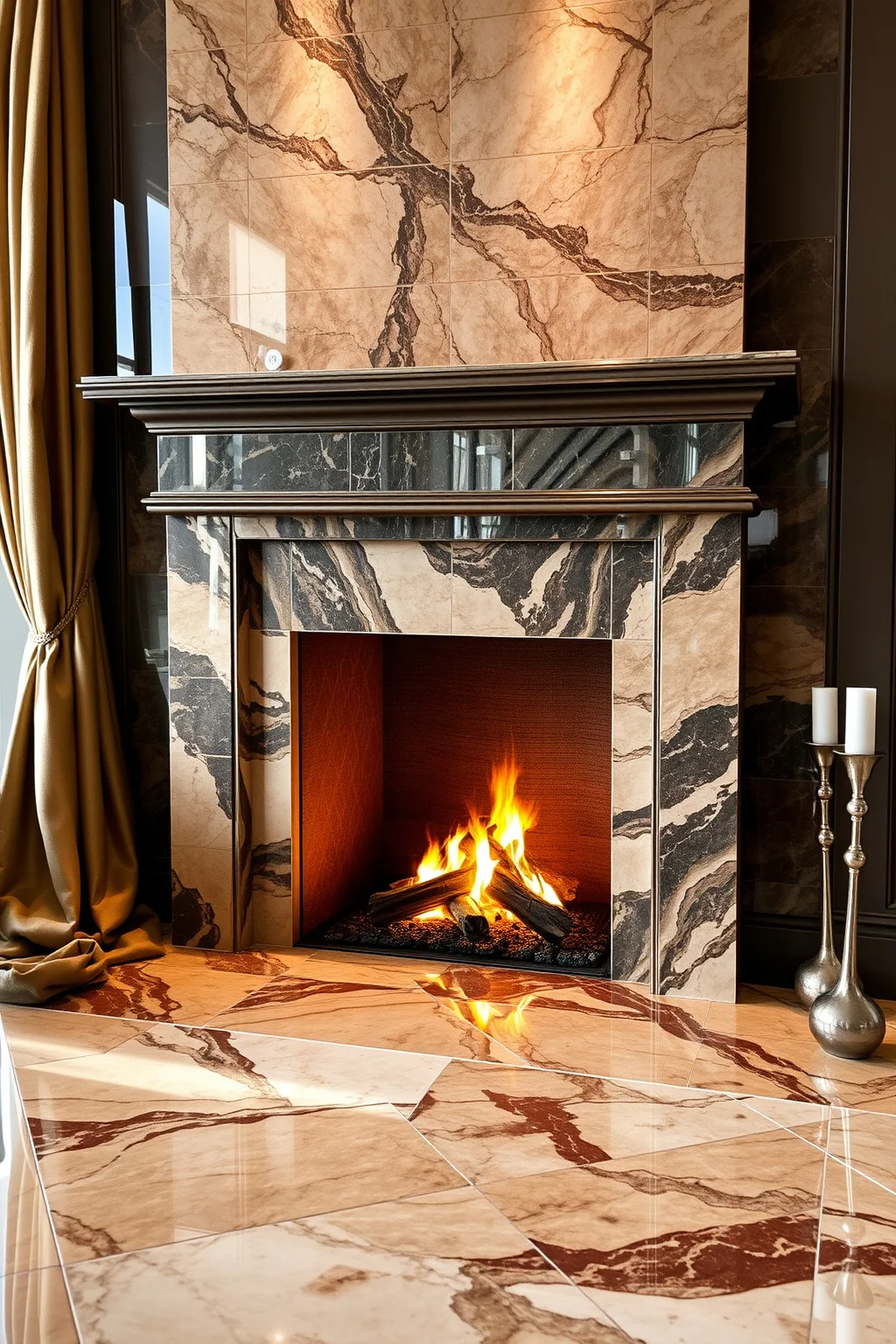 13. Elegant Marble Tiles