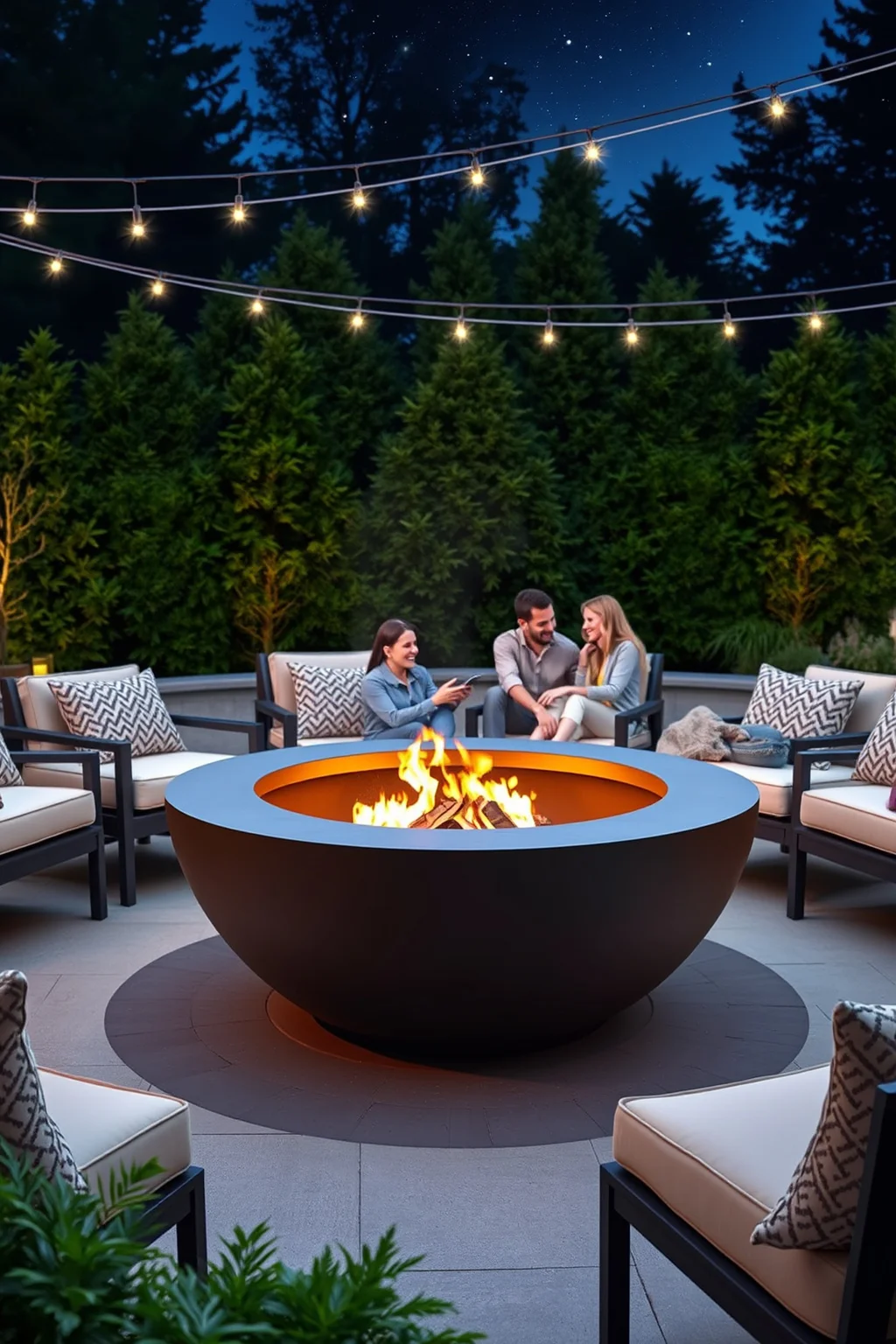 13. Modern Fire Pit