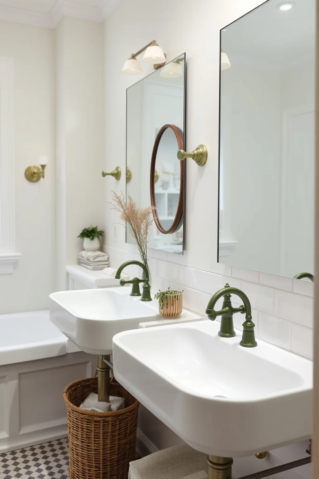 13. Olive Green Faucets