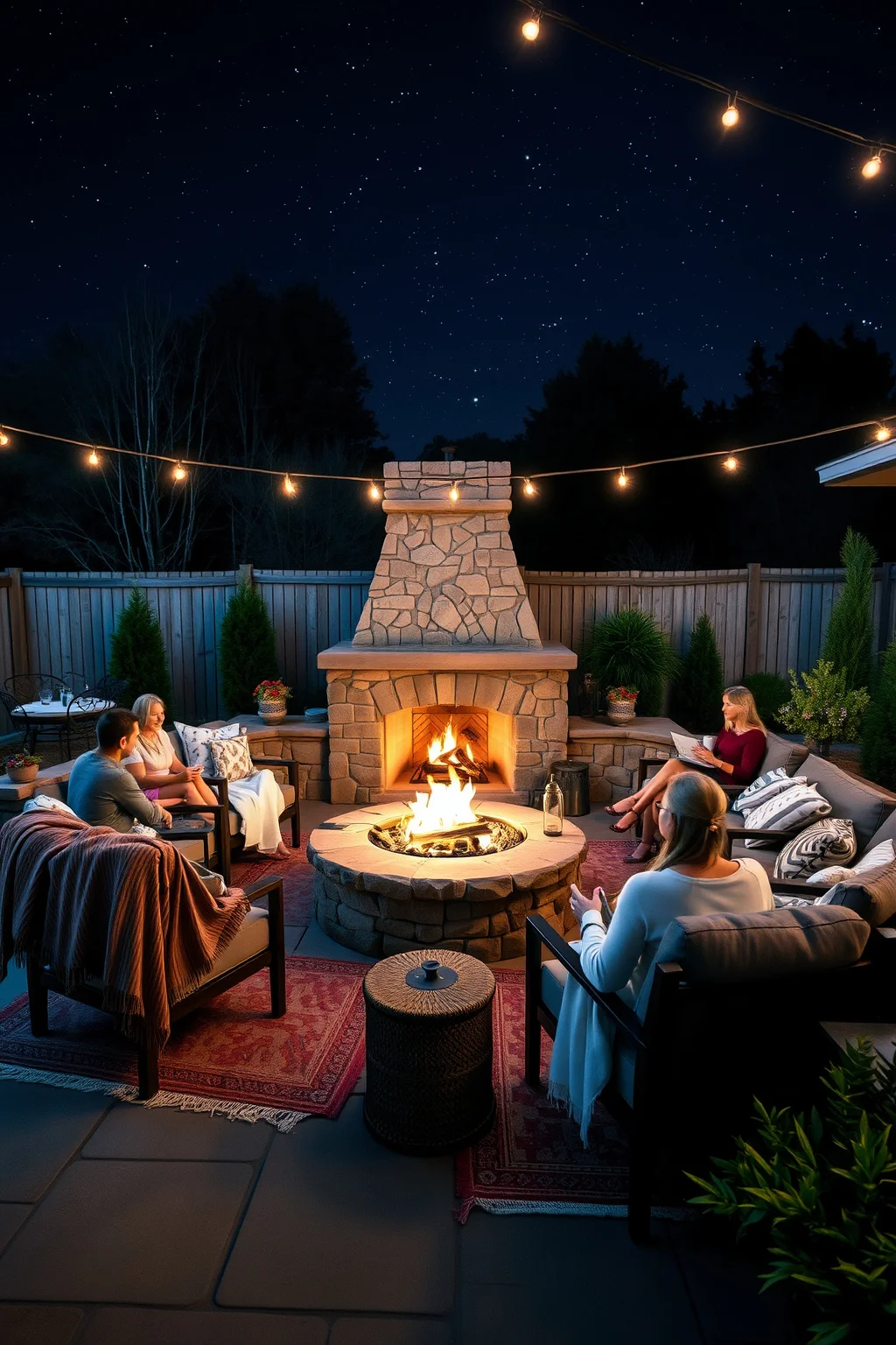 13. Outdoor Fireplace