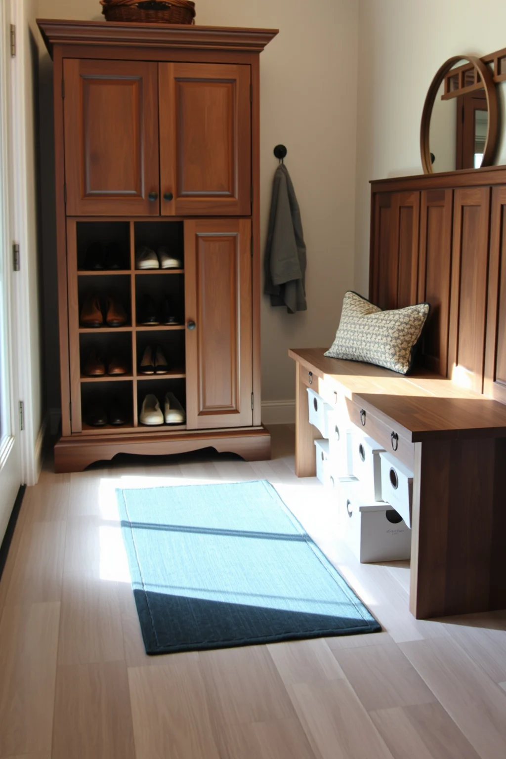 13. Stylish Shoe Storage