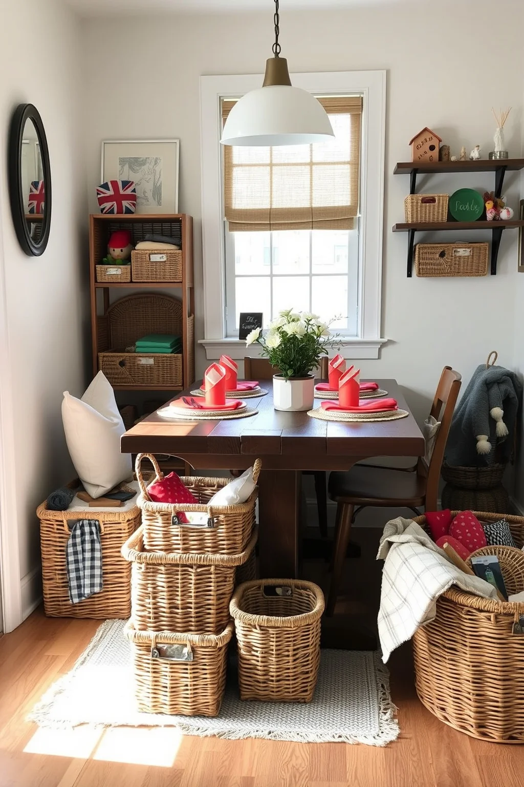 13. Utilize Baskets for Storage