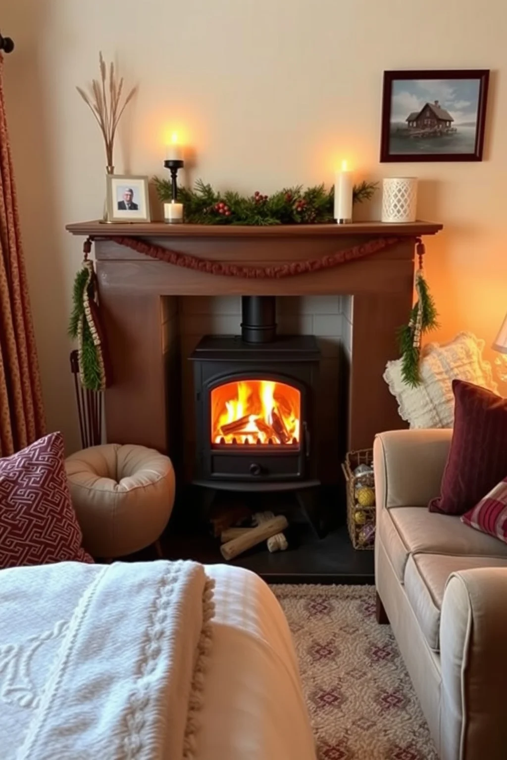 14. A Cozy Corner Fireplace