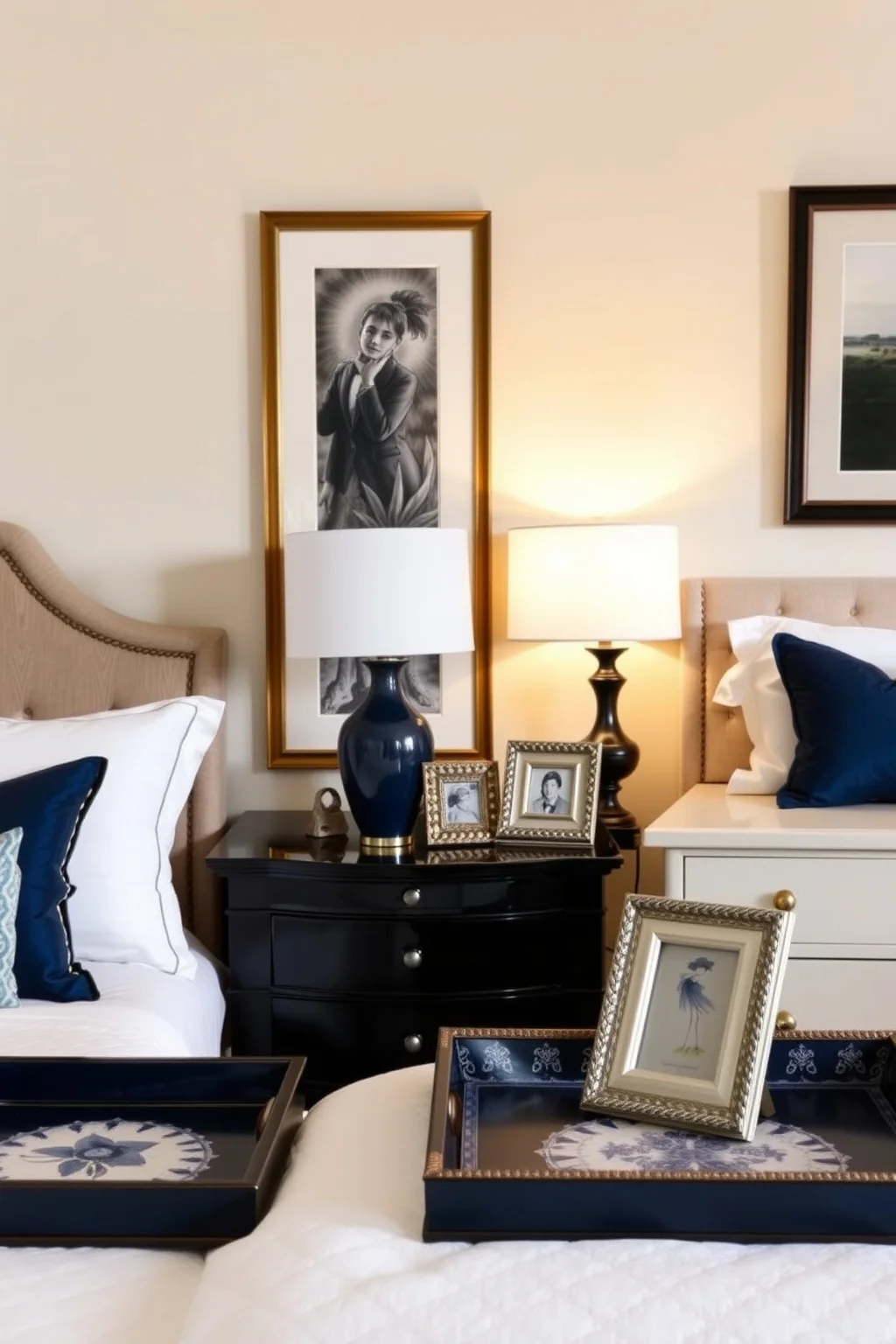 14. Dark Blue Decorative Accents