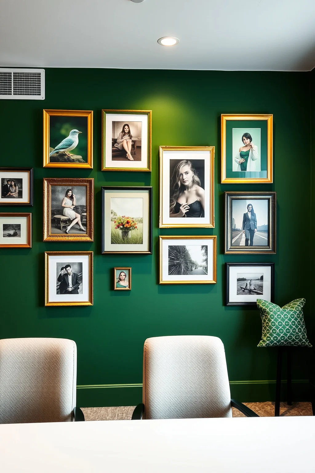 14. Green Wall Art Gallery