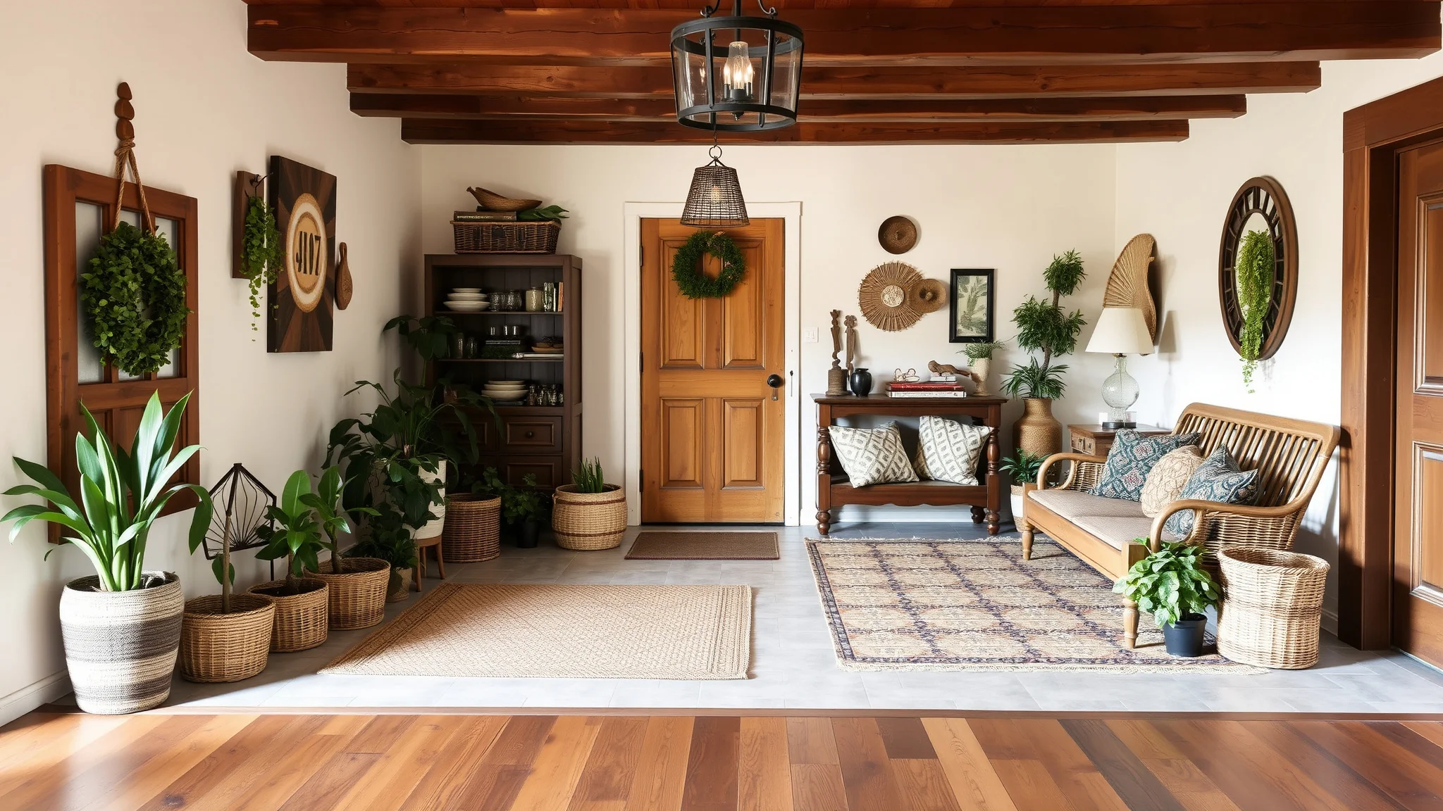 15 Boho Farmhouse Entryway Ideas Full of Cozy Charm