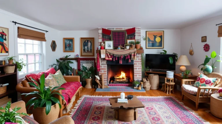 15 Boho Fireplace Ideas That Make a Stylish Statement