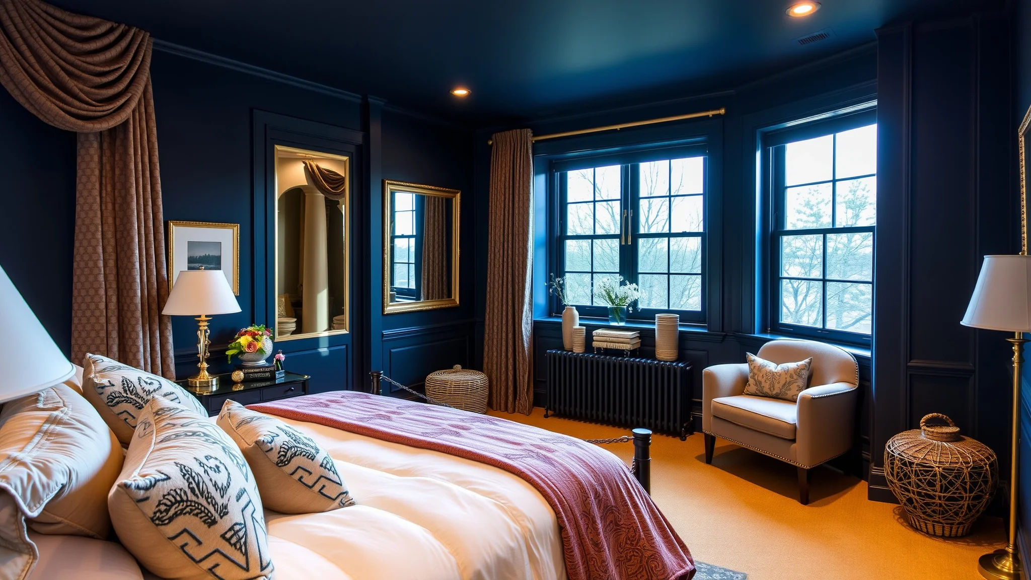 15 Dark Blue Bedroom Ideas for a Cozy Luxe Retreat