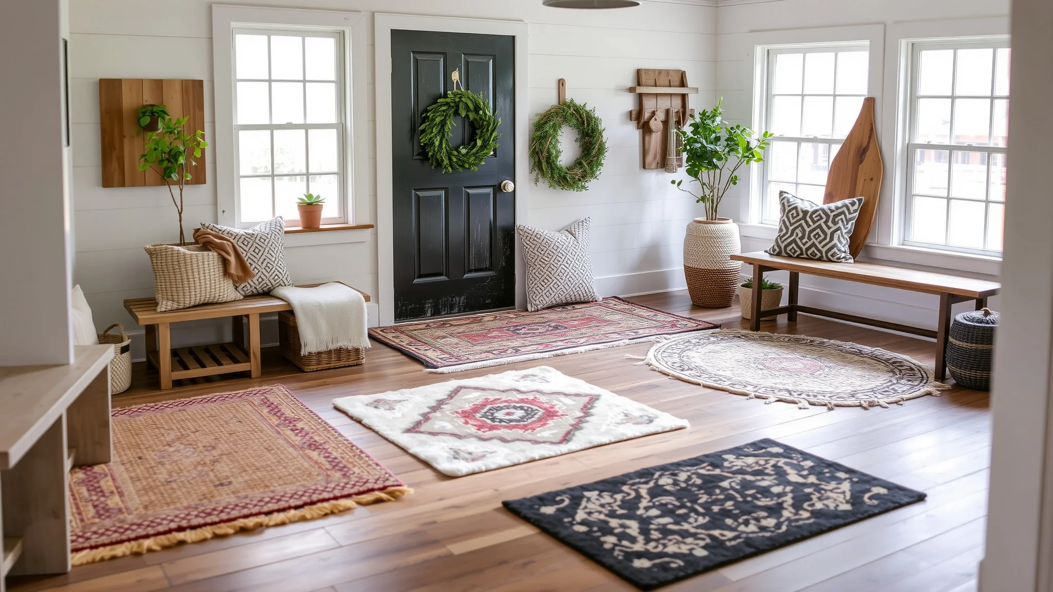 15 Farmhouse Entryway Rug Ideas That Feel Inviting