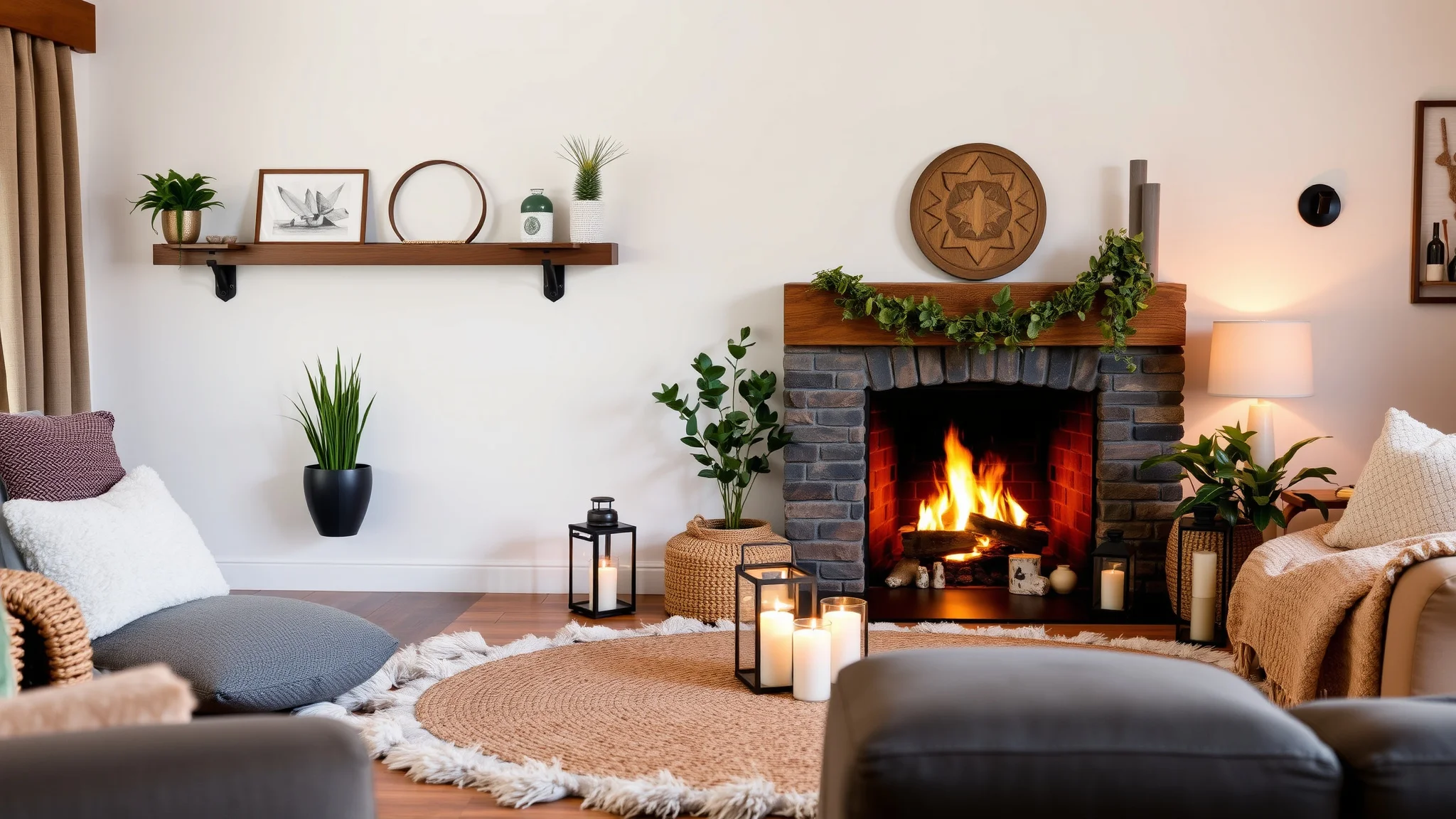 15 Fireplace Floor Decor Ideas That Complete the Look