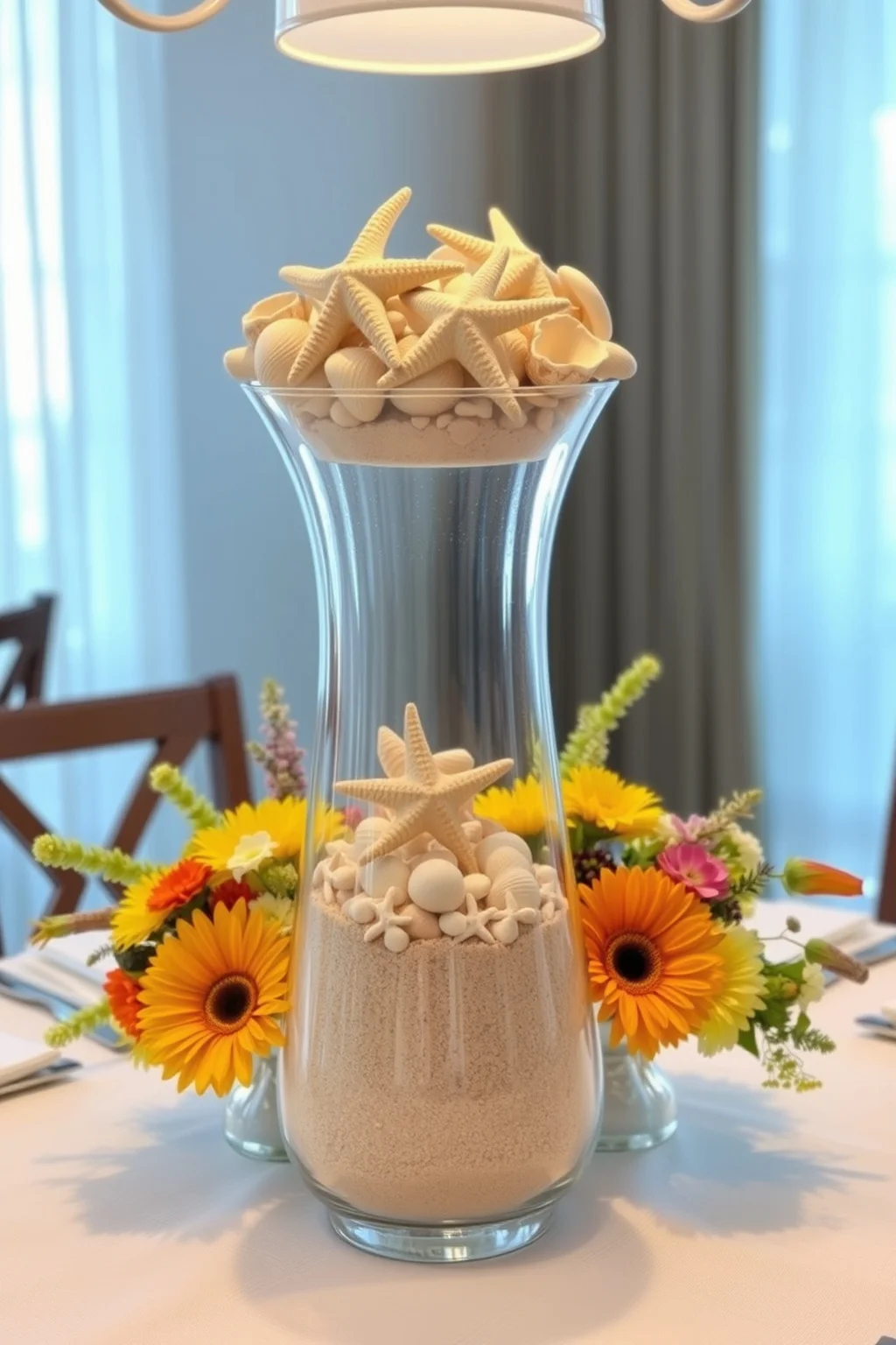 15. Ocean-Inspired Centerpieces