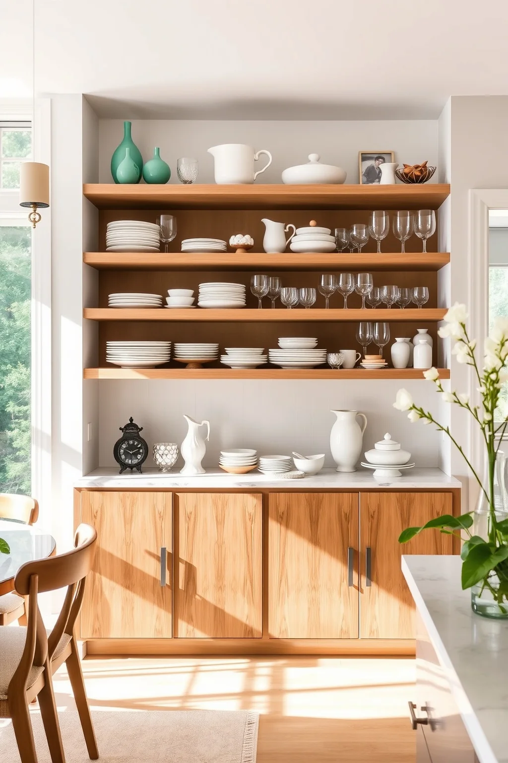 15. Open Shelving Display