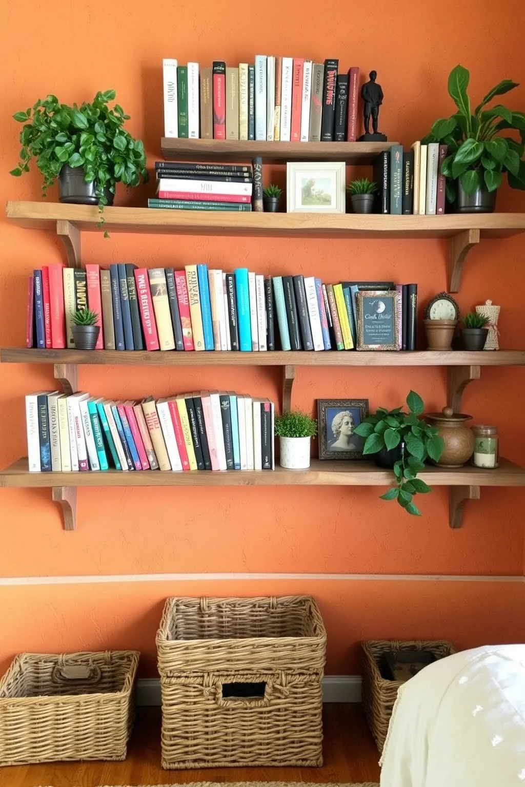 15. Rustic Shelving