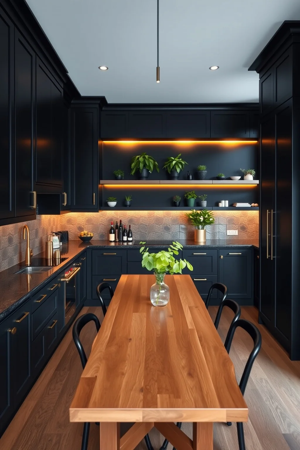 2. All-Black Elegance