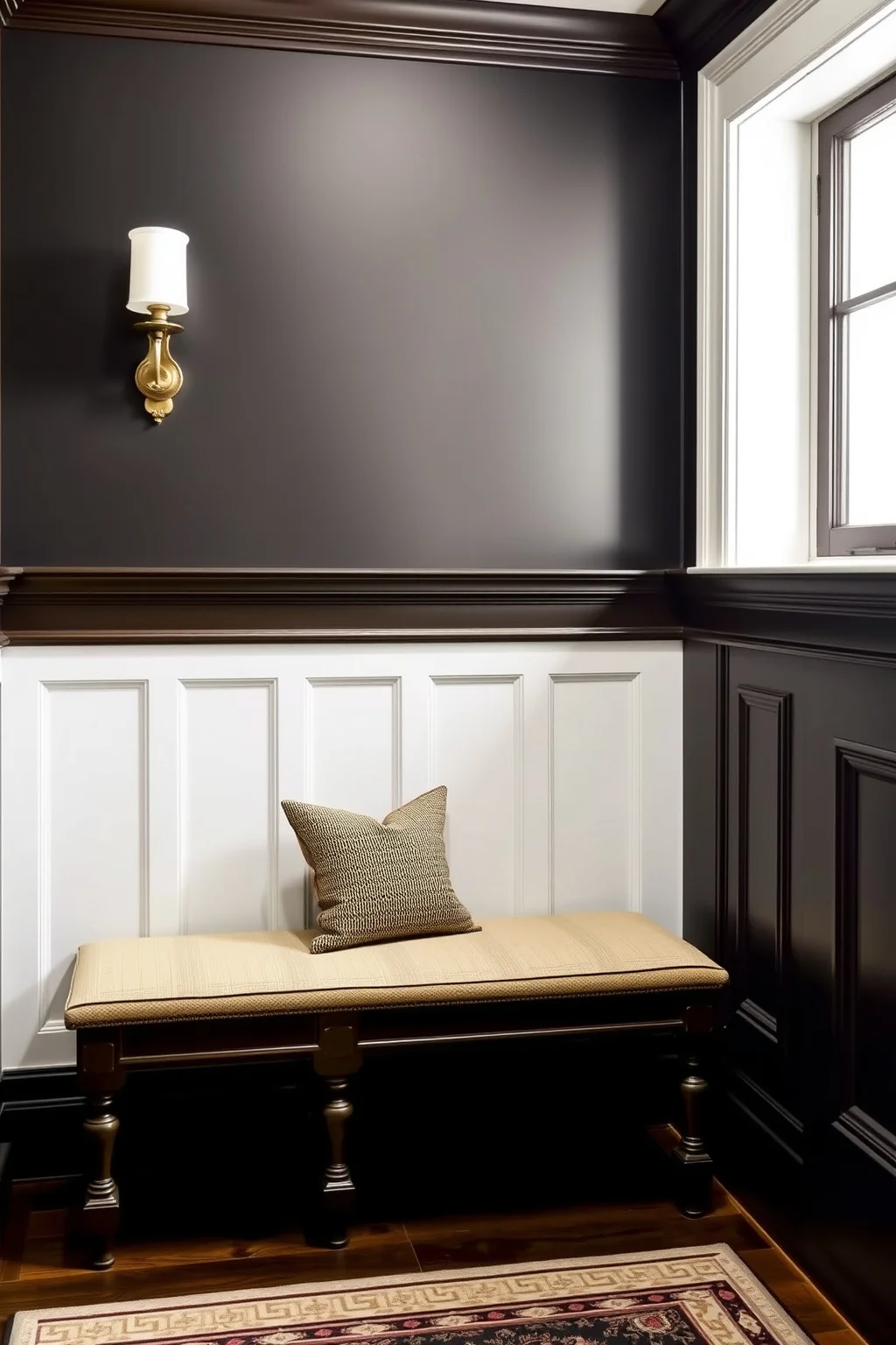 2. Elegant Wainscoting