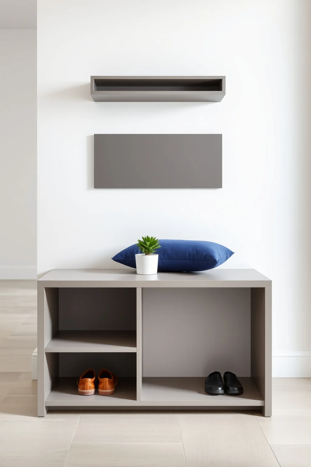 2. Modern Minimalist Bench