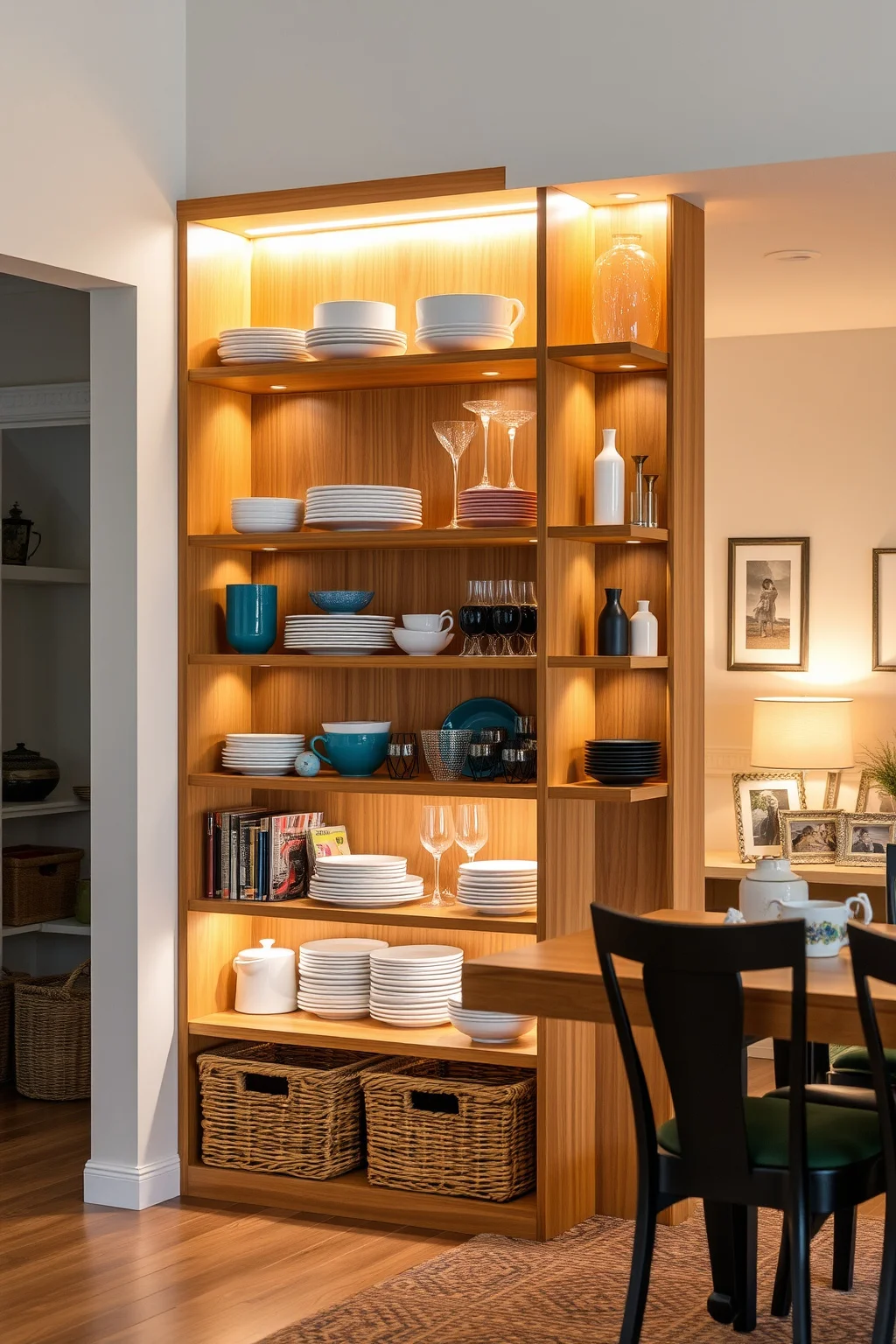 2. Open-Backed Shelving Units