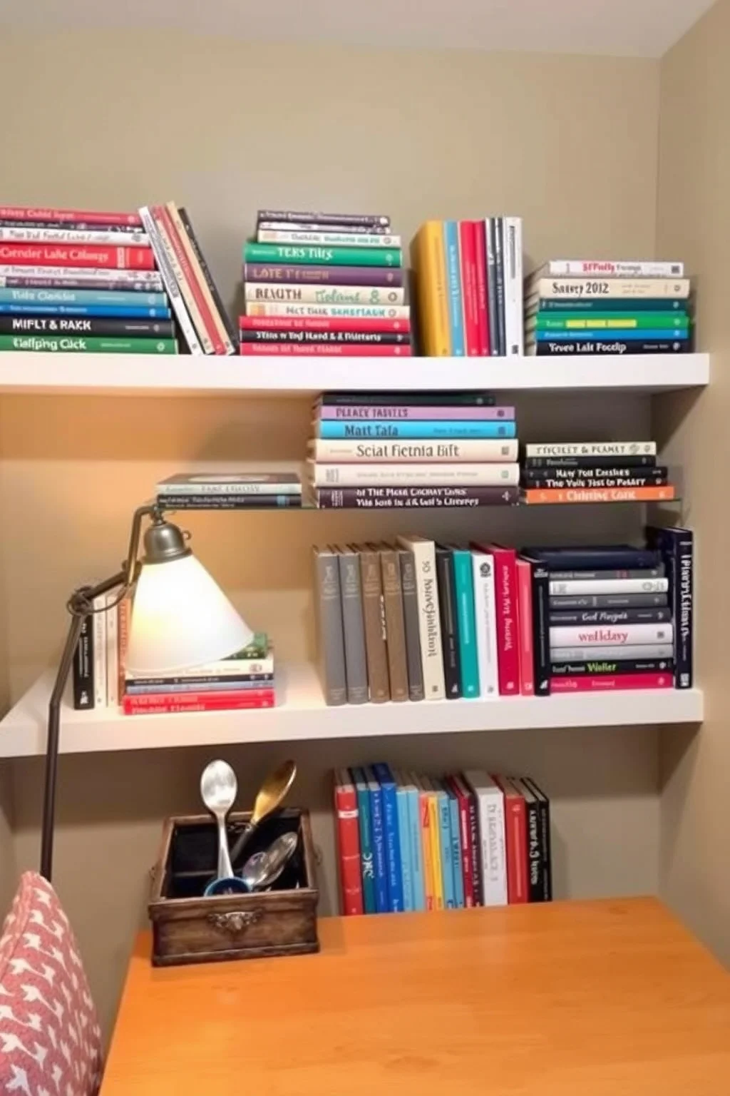2. Open Shelf for Cookbooks