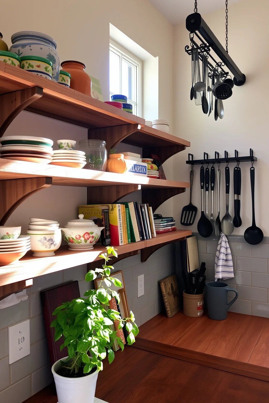 2. Open Shelving