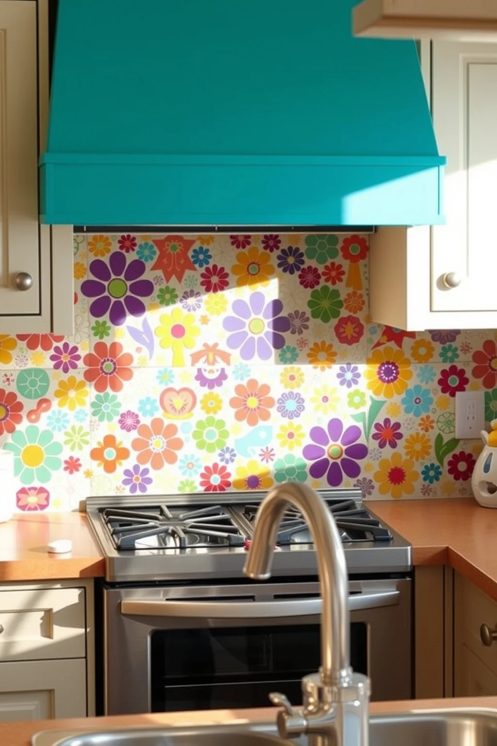 2. Patterned Backsplash