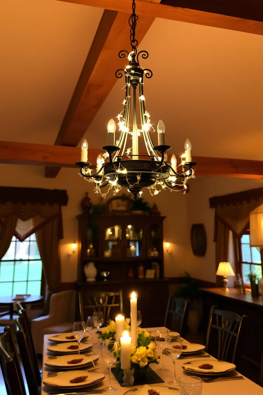 2. Soft Lighting with Chandeliers