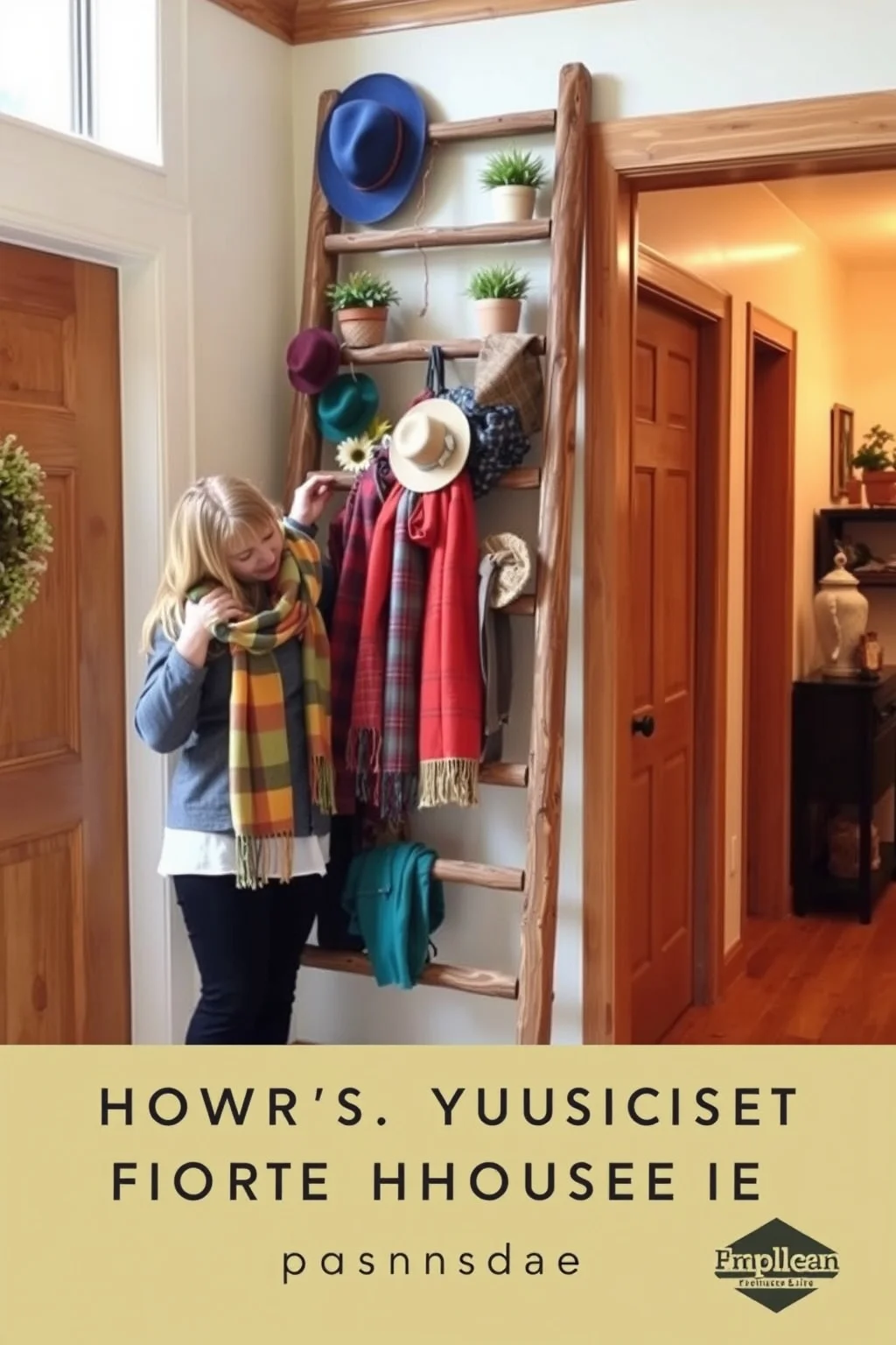 2. Vintage Ladder Display