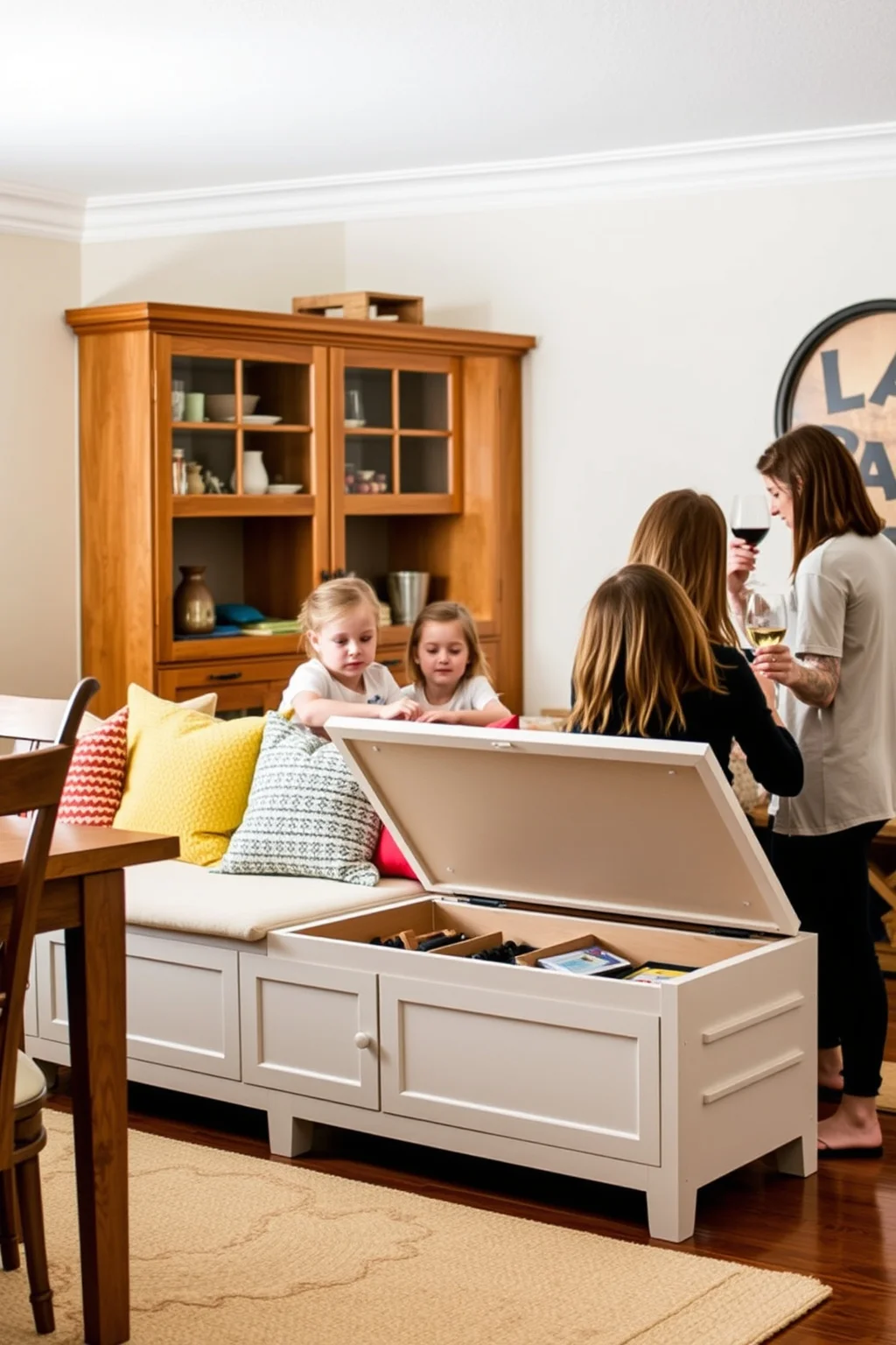 3. A Storage Bench for Extra Seating
