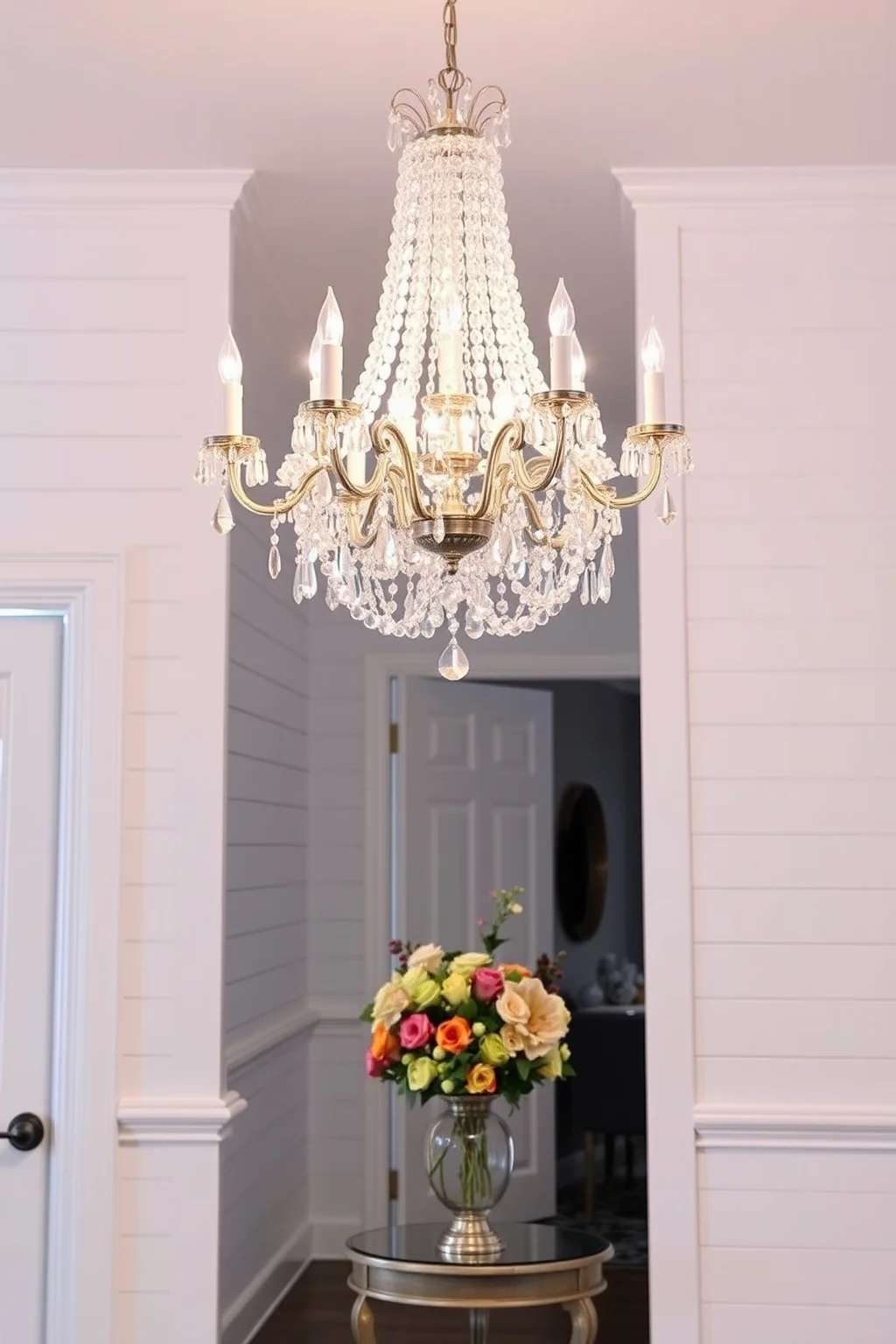 3. Classic Crystal Chandelier