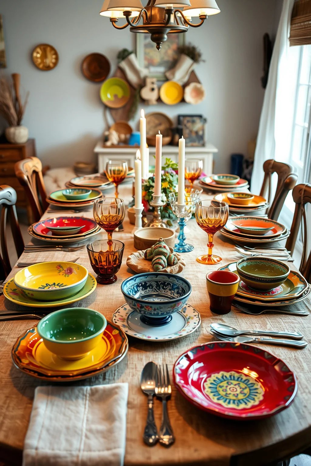 3. Eclectic Table Settings