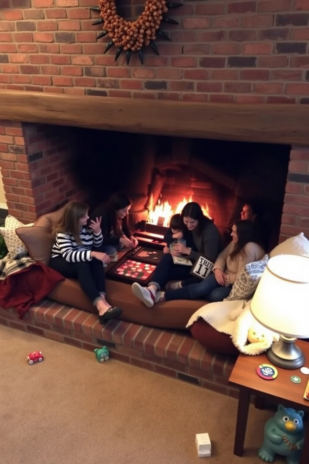 3. Farmhouse Style Hearth