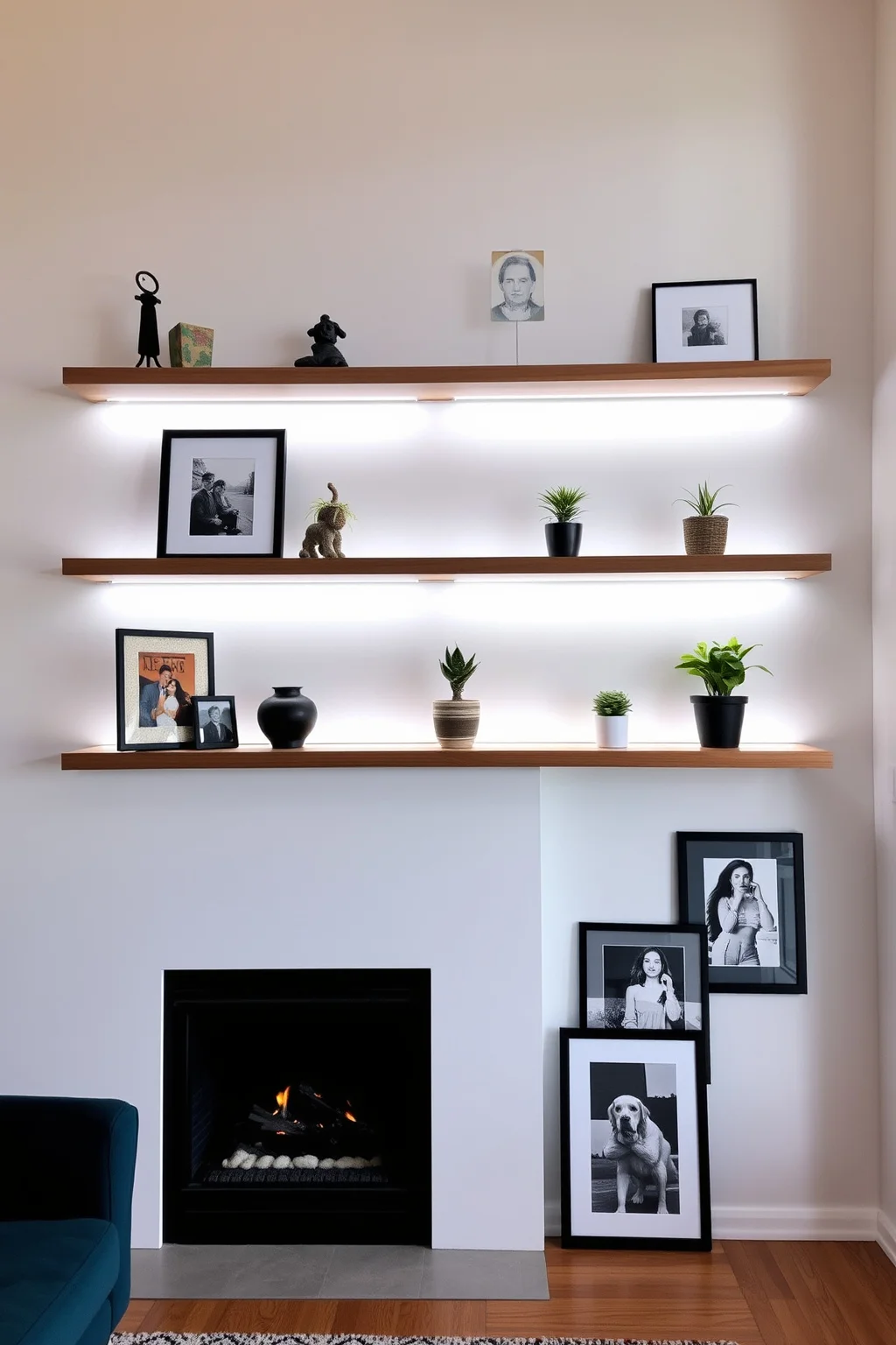3. Floating Shelves