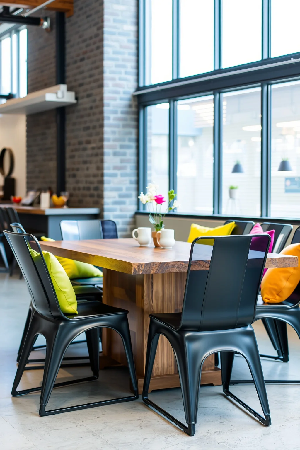 3. Modern Metal Chairs