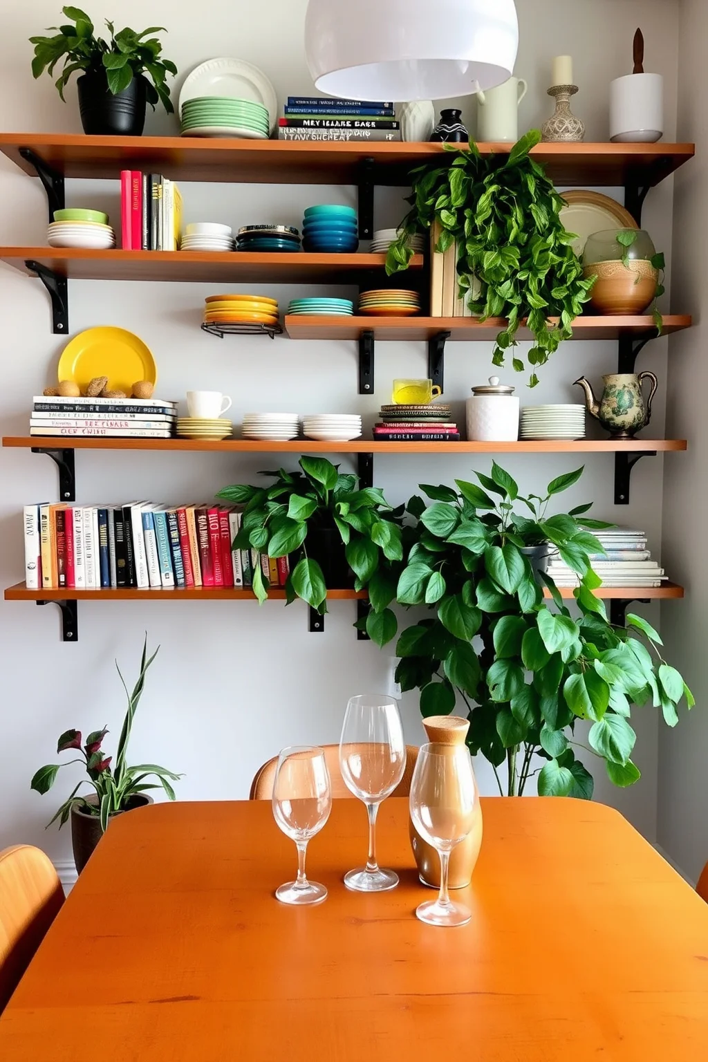 3. Open Shelving
