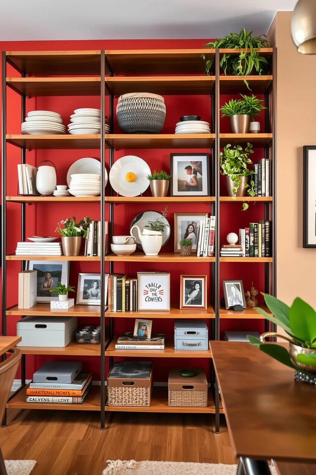 3. Open Shelving Units