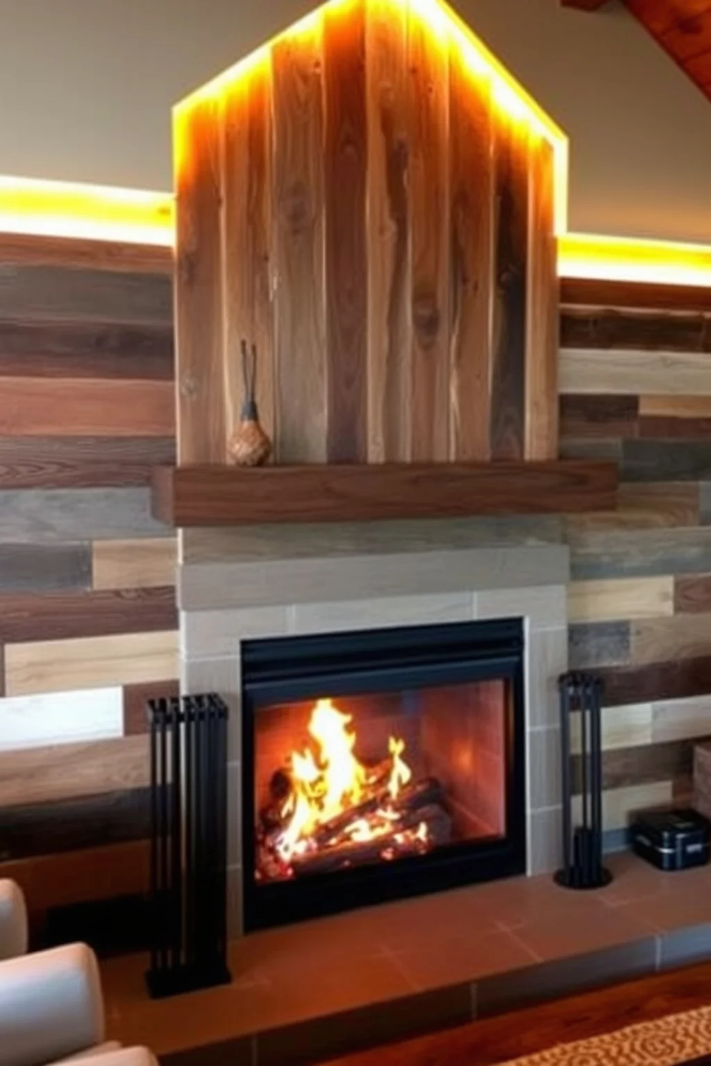 3. Rustic Wood Panels