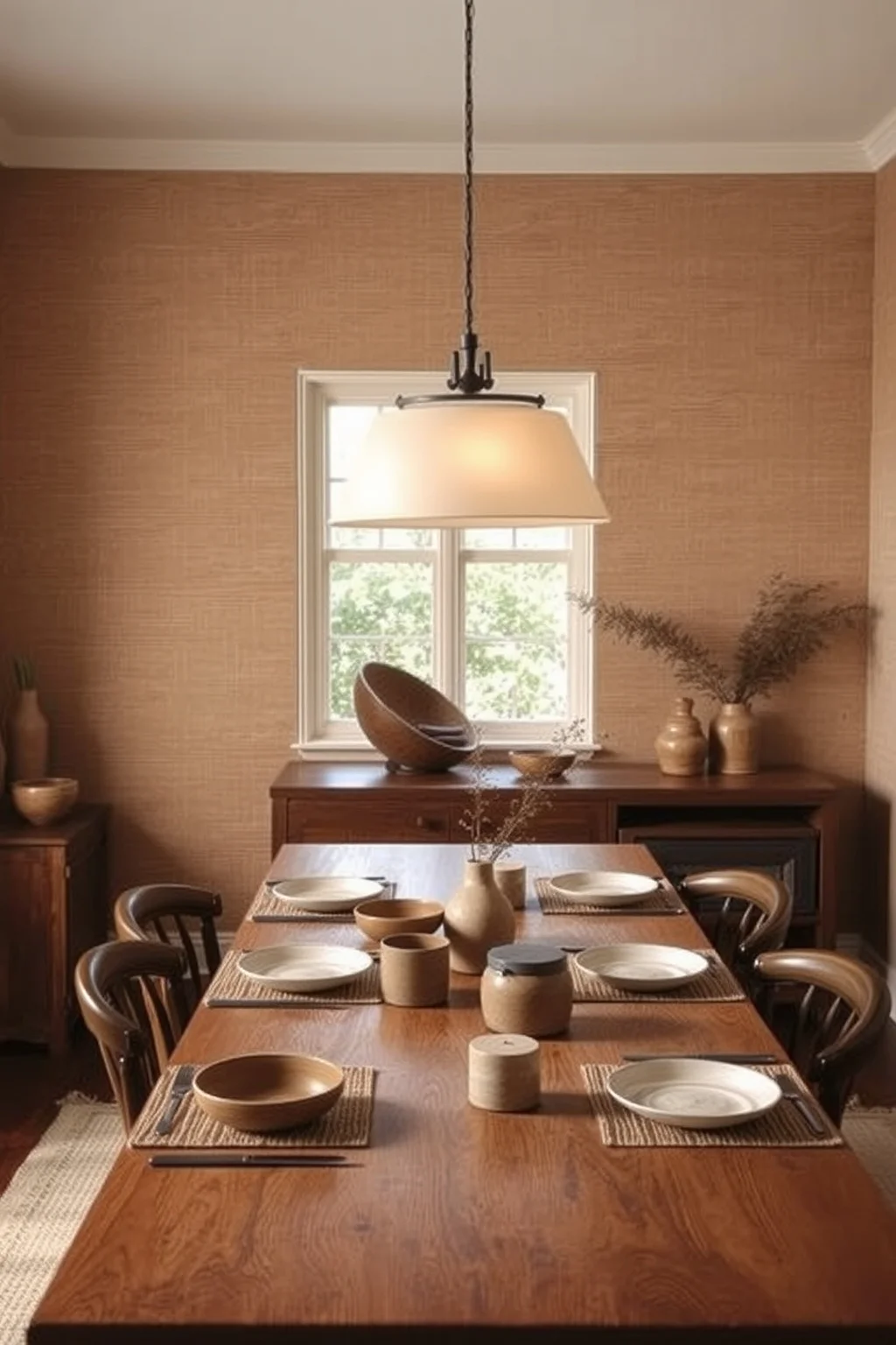 3. Textured Grasscloth