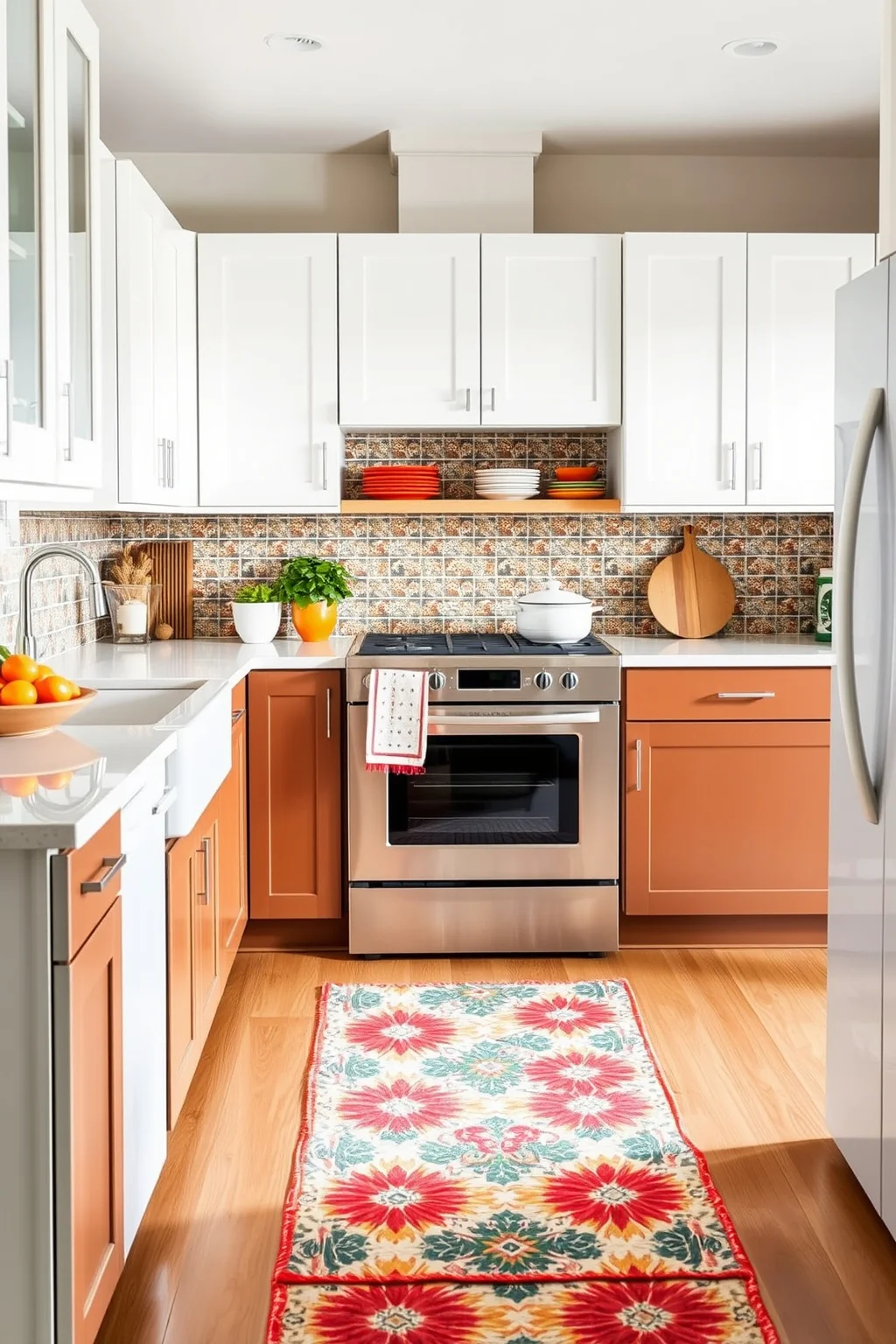 4. Bold Two-Tone Cabinets