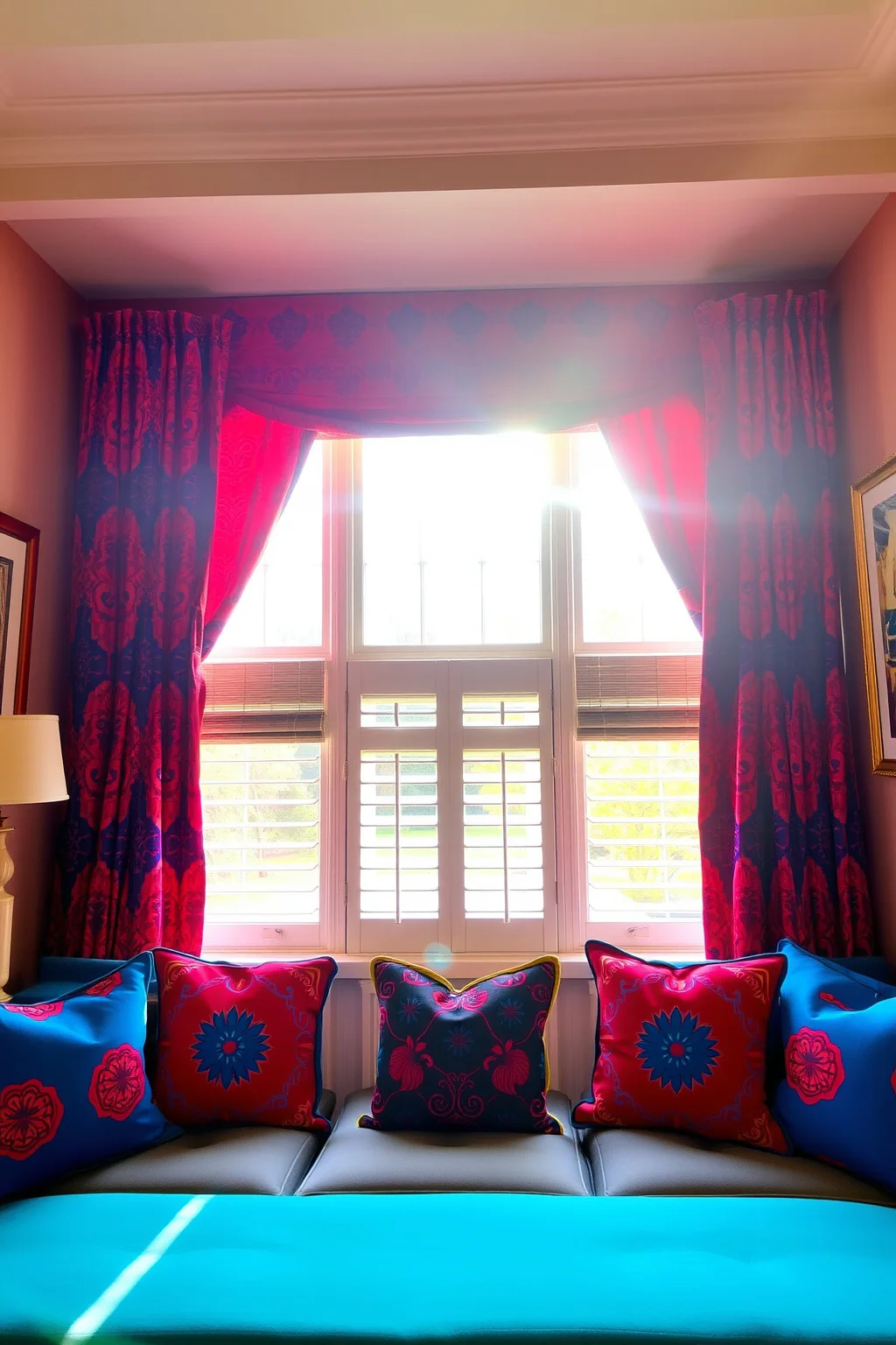 4. Colorful Curtains