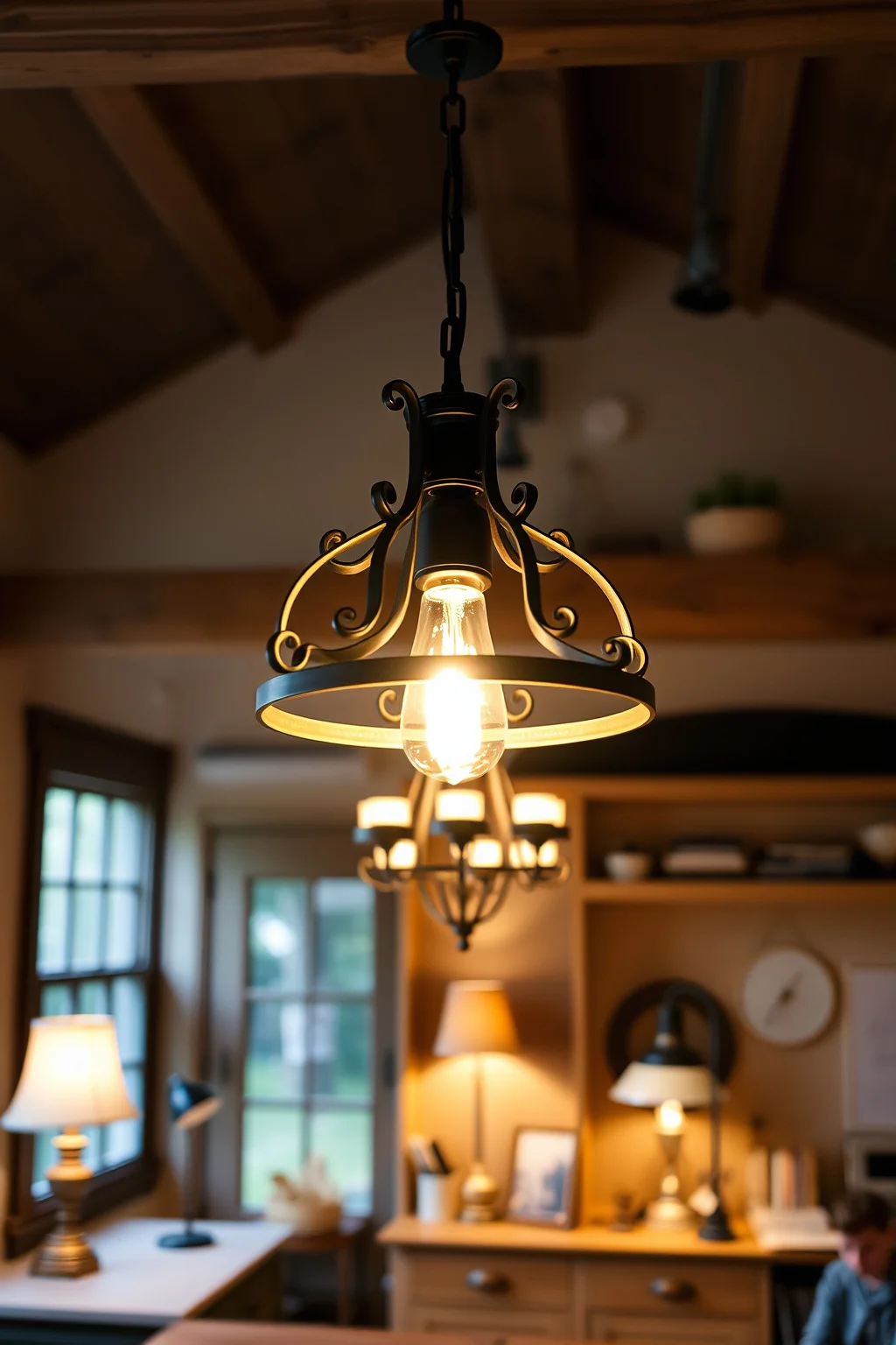 4. Farmhouse Style Lighting