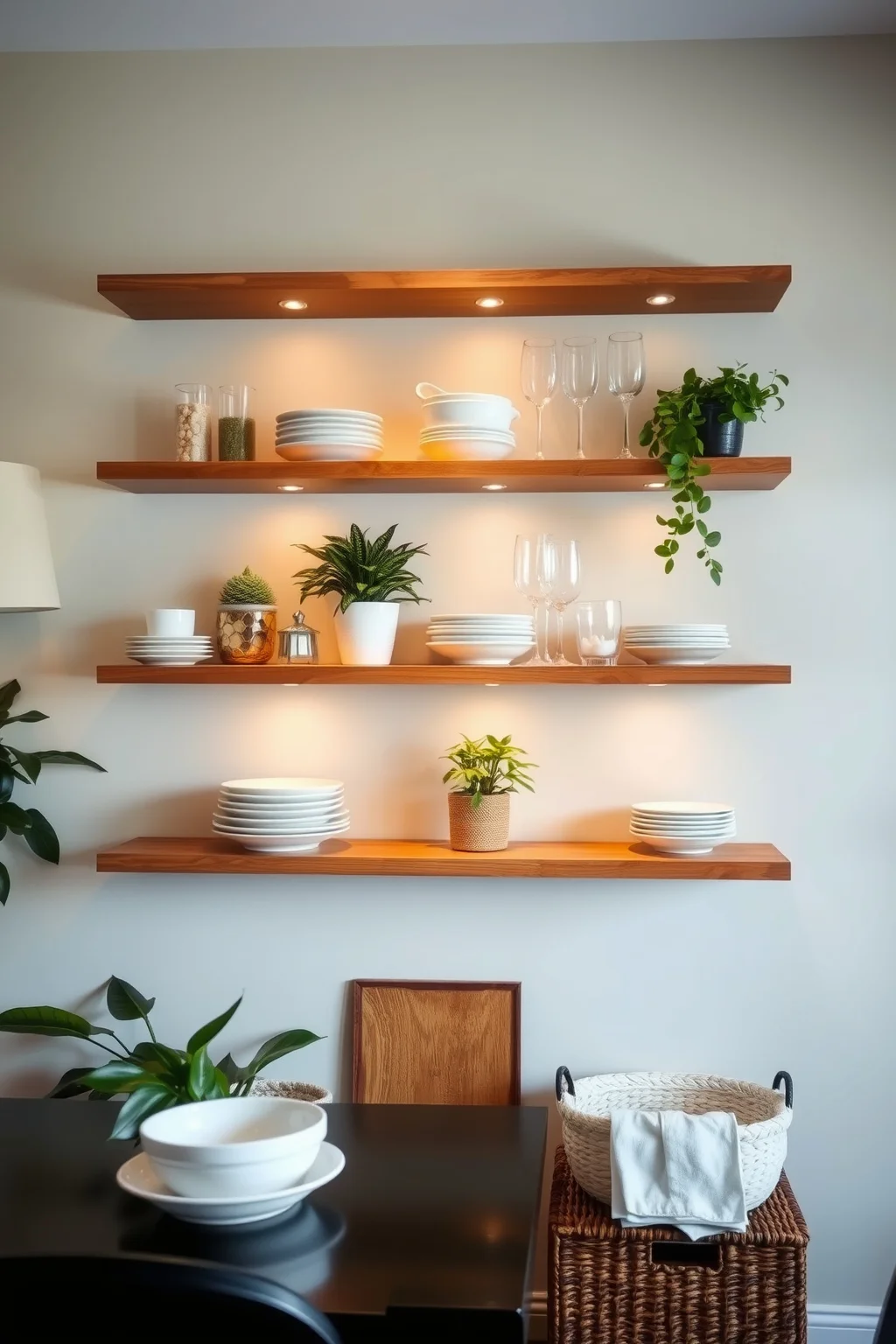 4. Floating Shelves