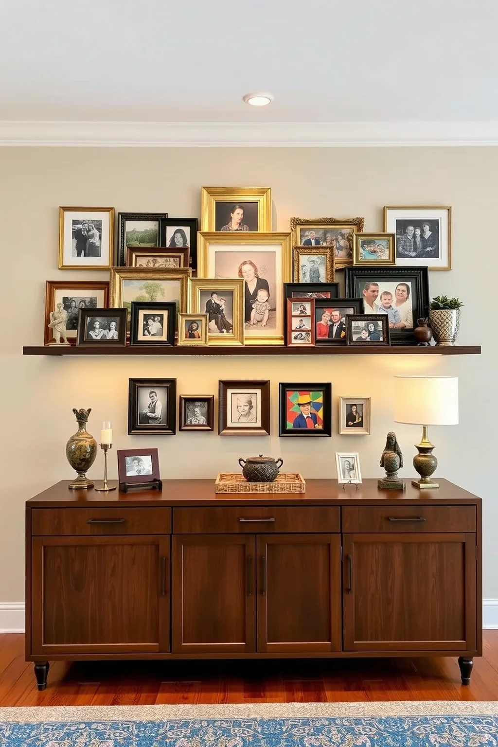 4. Gallery Shelf for Art and Photos