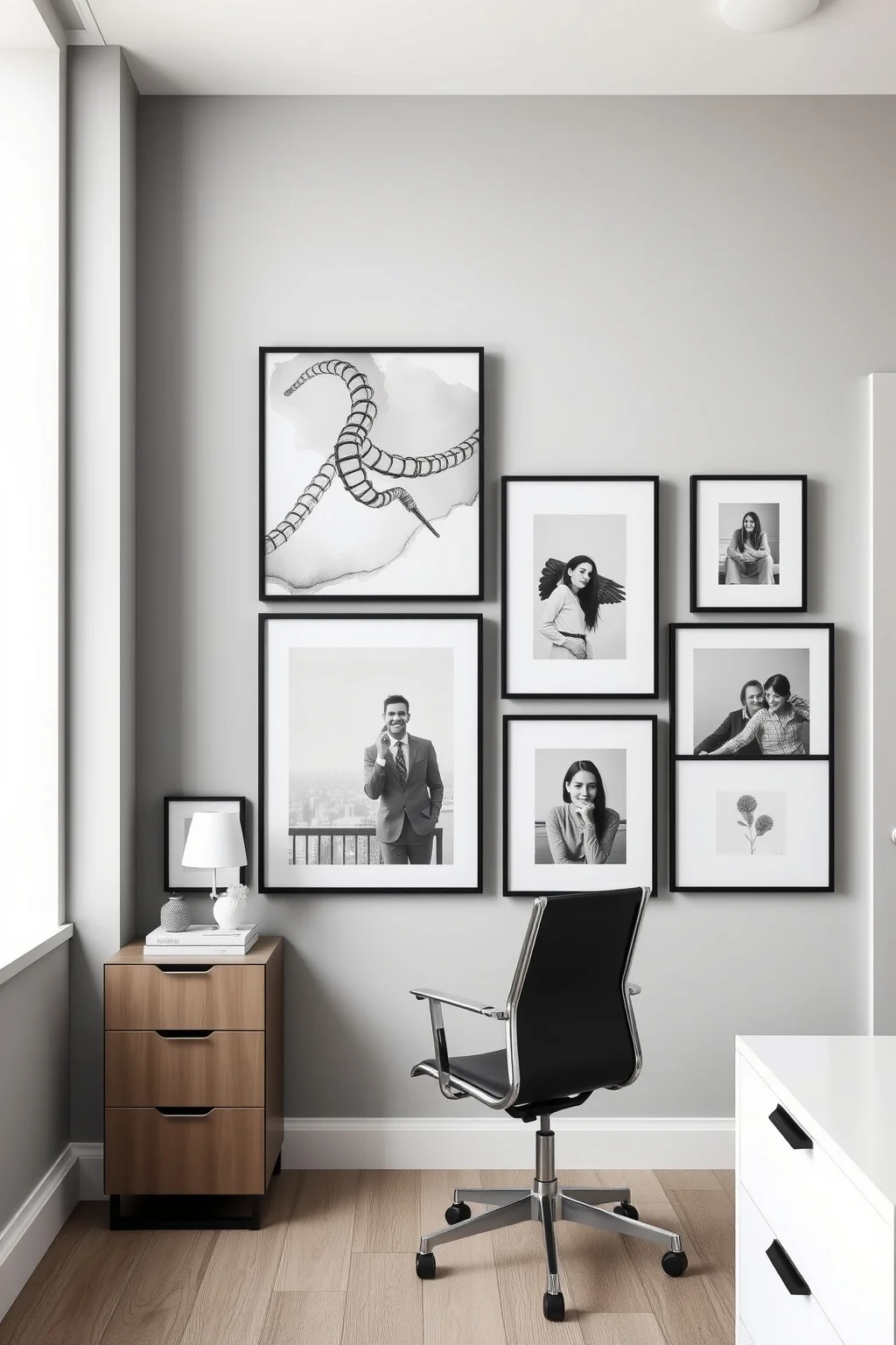 4. Grey and White Artwork