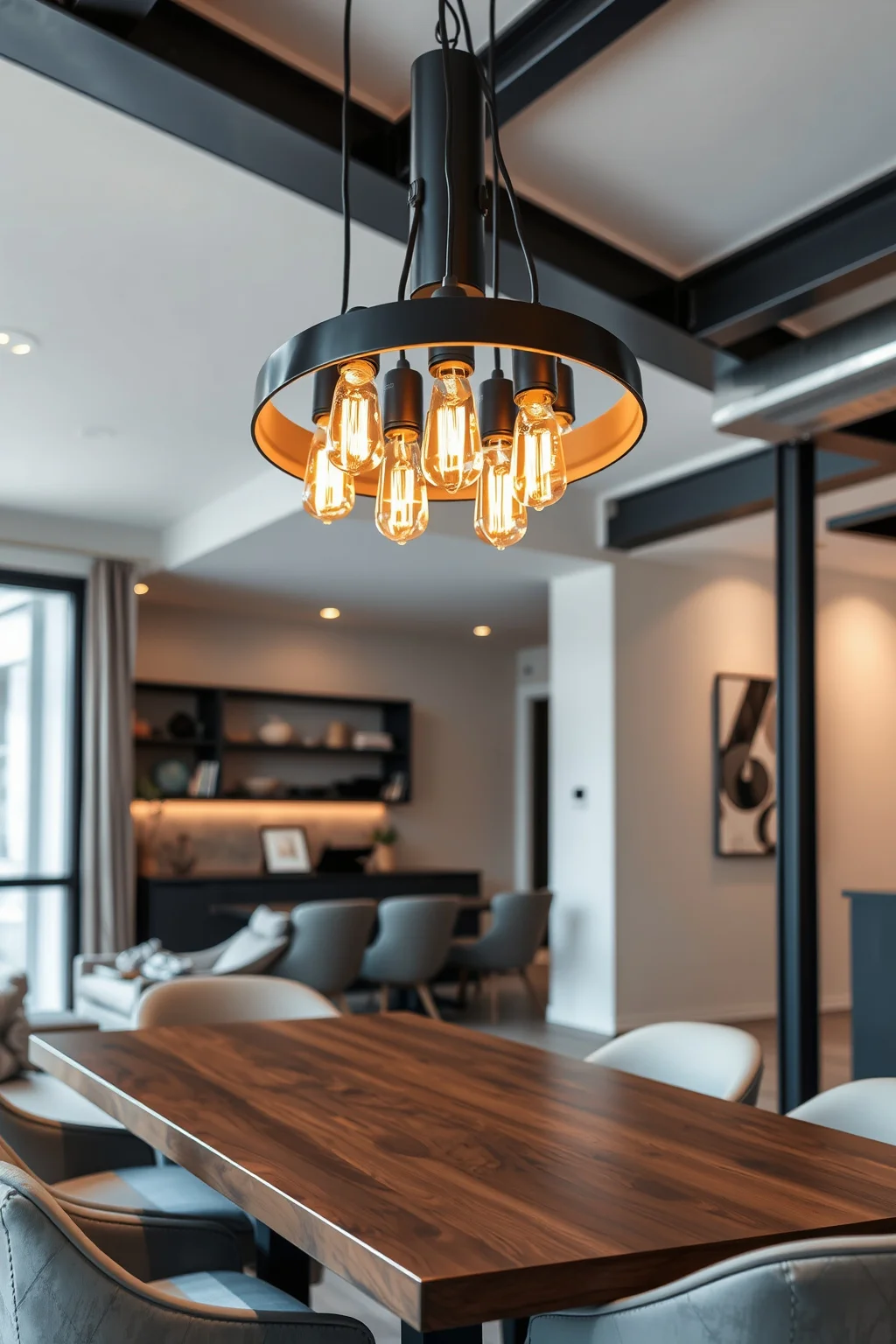 4. Industrial-Style Fixtures