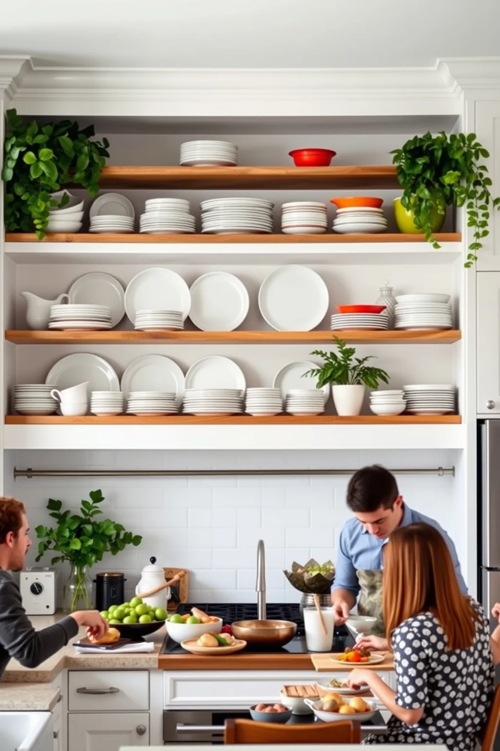 4. Open Shelving
