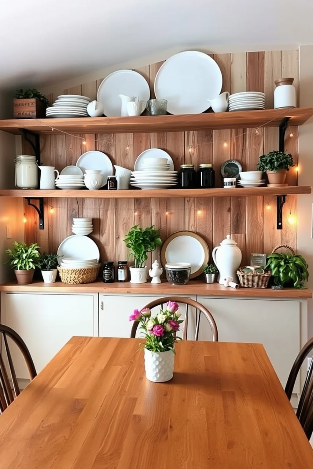 4. Rustic Shelving
